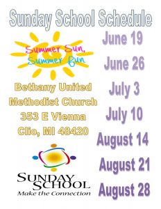 Sunday School Summer Flyer