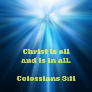 Christ is all and is in all