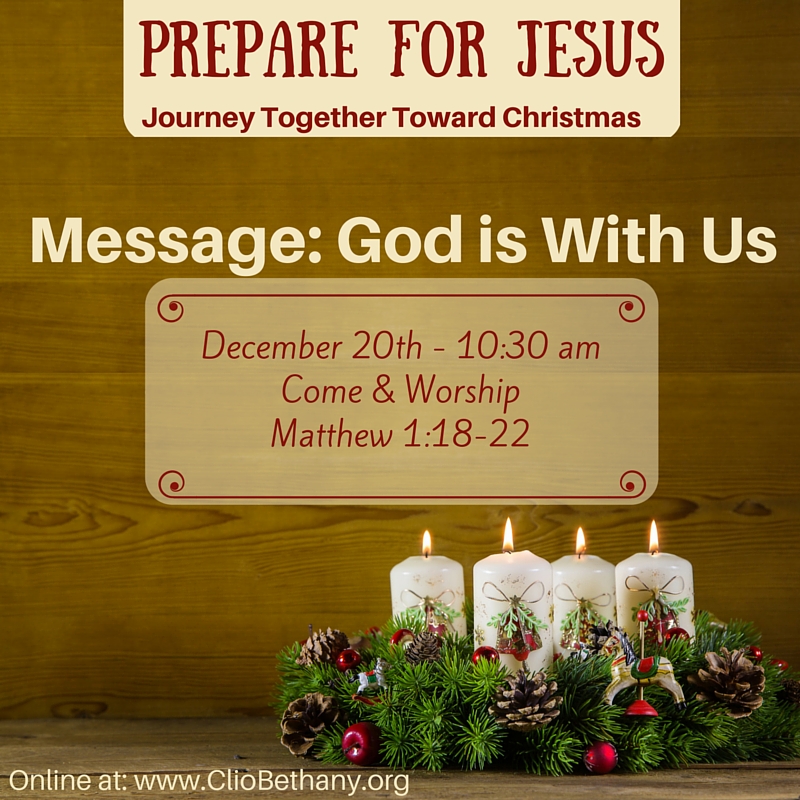 Listen Now: God is With Us – Advent 2015 Week 4 | Bethany United ...